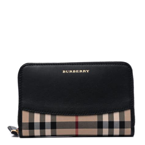 burberry horseferry check marston medium zip around wallet|Medium Check Jacquard Zip Wallet in Black .